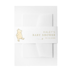 Bandeau De Faire-part Baby Shower Vintage Winnie le Petit Ourson