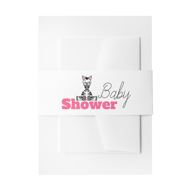 Bandeau De Faire-part Baby Zebra, Baby shower (Devant example)