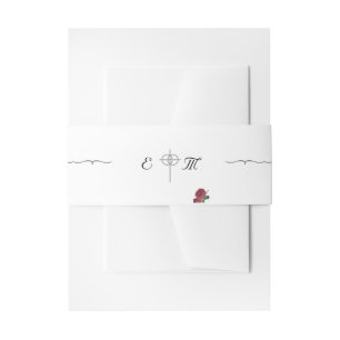 Bandeau De Faire-part Bande Belly Invitation Rose
