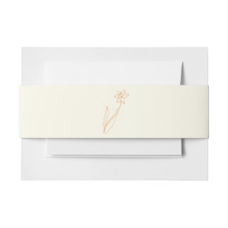 Bandeau De Faire-part bande daffodique mariage