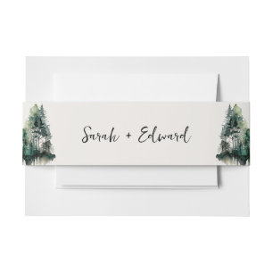 Bandeau De Faire-part Bande de ventre de Faire-part de mariage d'aquarel