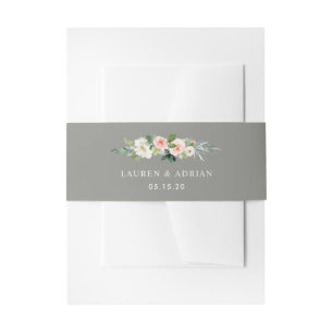 Bandeau De Faire-part Bande de ventre de Faire-part de mariage florale g