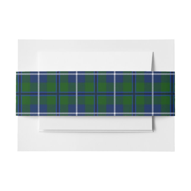 Bandeau De Faire-part Bande de ventre de Tartan en Écosse (Devant Example)