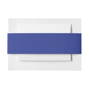 Bandeau De Faire-part Bande de ventre d'invitation bleue de luxe