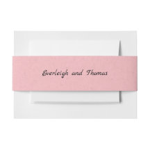 Bande de ventre en carton rose rustique Faux Kraft