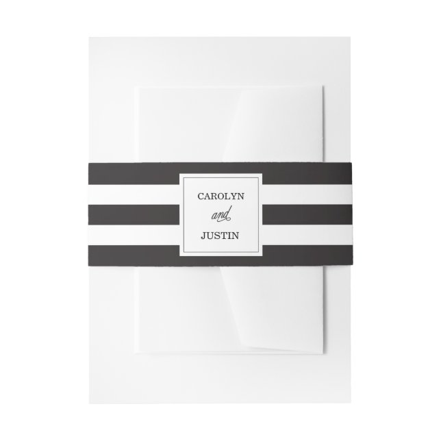 Bandeau De Faire-part Bande de ventre Mariage Gras (Devant example)