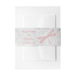 Bandeau De Faire-part Bande de ventre pour invitation de mariage Papillo