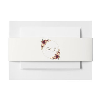 Bandeau De Faire-part Bande de ventre pour invitation de mariage personn