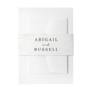 Bandeau De Faire-part Bande de ventre rustique chic
