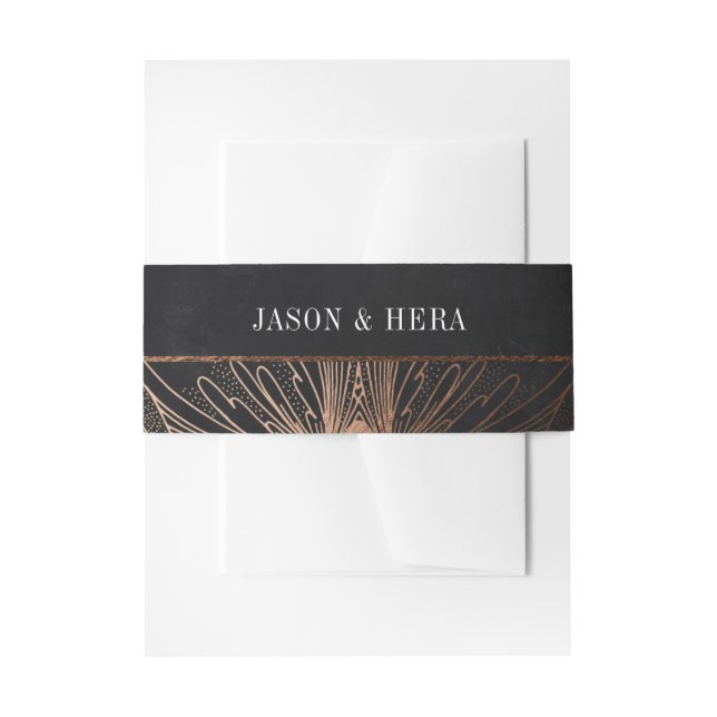 Bandeau De Faire-part Bande dorsale du Nouveau doré (Devant example)