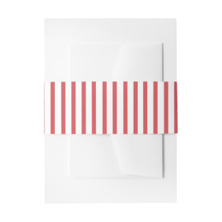 Bandeau De Faire-part Bande mince rouge et blanche