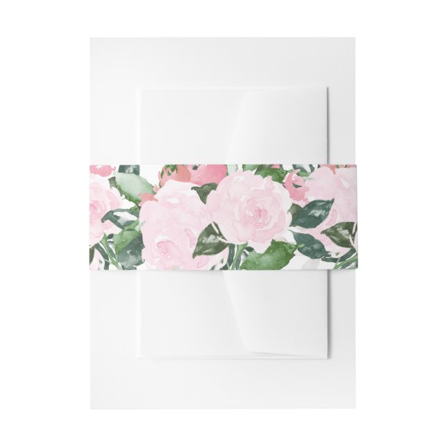 Bandeau De Faire-part Bande Romance chic de ventre de | (Devant example)