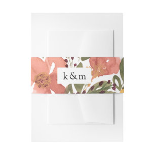 Bandeau De Faire-part Bande venimeuse Invitation de peinture en fleurs b