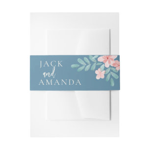 Bandeau De Faire-part Bandes de Faire-part de mariage rose