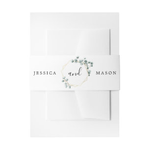 Bandeau De Faire-part Bandes de ventre de Faire-part de mariage d'Eucaly