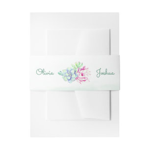 Bandeau De Faire-part Bandes de ventre Mariages Fleur Cactus