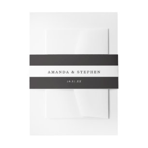 Bandeau De Faire-part Bandes noires chic