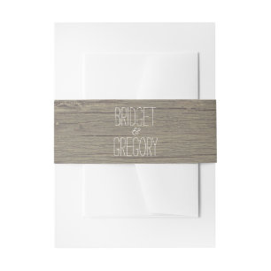 Bandeau De Faire-part Barn Wood Rustic Mariage