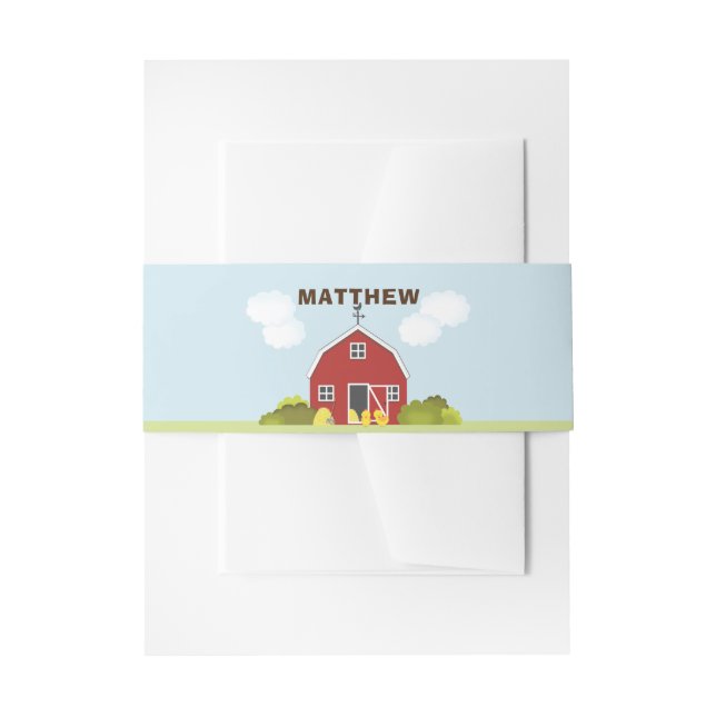 Bandeau De Faire-part Barnyard (Devant example)