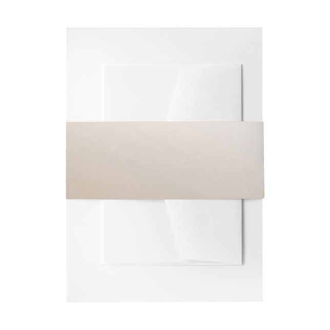 Bandeau De Faire-part Bellyband en ivoire de satin (Devant example)