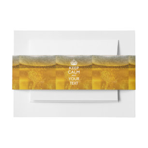 Bandeau De Faire-part Bière Festive GARDEZ CALME ET votre texte créatif