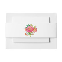 Blanc avec aquarelles colorées Bande de ventre