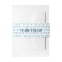 Bleu Geek Chic Code Binaire Bandes Belly