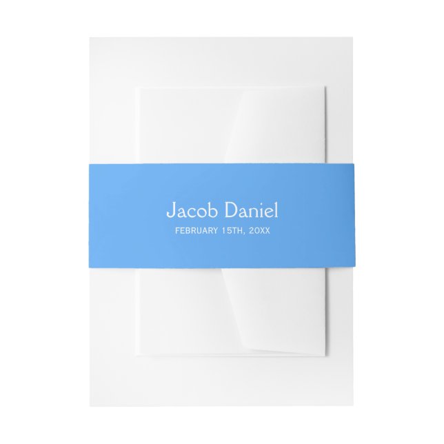 Bandeau De Faire-part Blue Bar Mitzvah (Devant example)