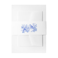 Blue Chinoiserie Inséparables Vintages Mariage