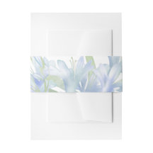 Blue Lilies Mariage aquarelle