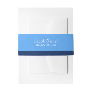 Bandeau De Faire-part Blue Navy Bar Mitzvah