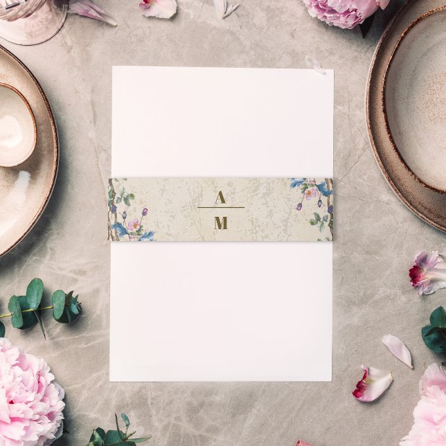 Bandeau De Faire-part Boho Fleur sauvage d'automne Mariage botanique (Créateur téléchargé)