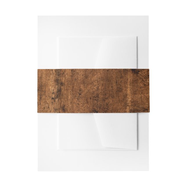 Bandeau De Faire-part Bois rustique simple (Devant example)