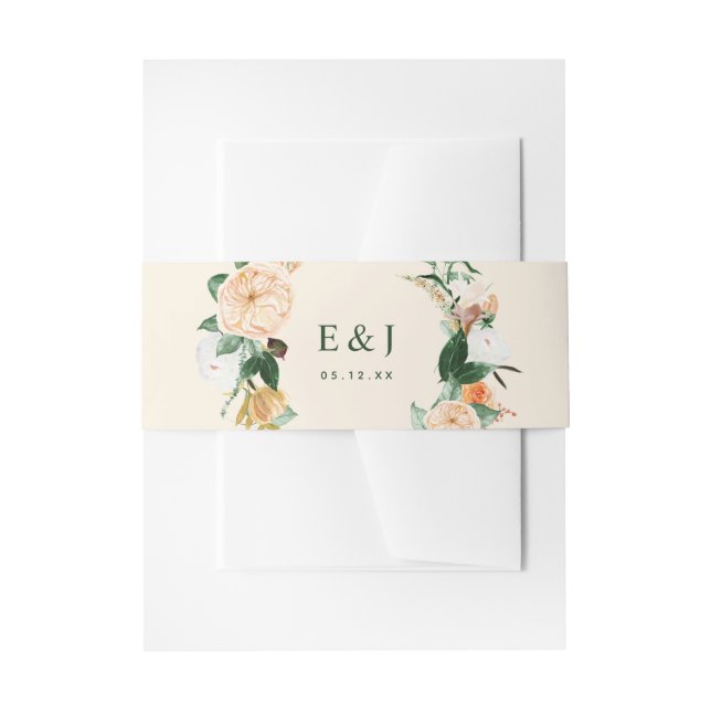 Bandeau De Faire-part Botanique Aquarelle Boho Plante de verdure (Devant example)