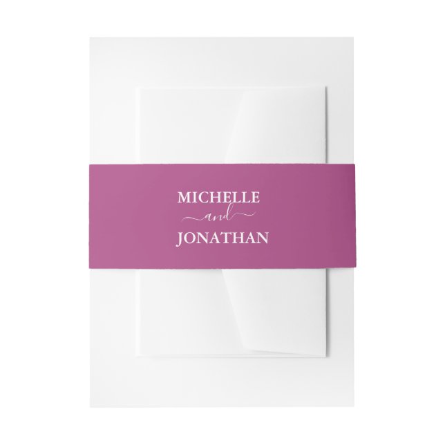 Bandeau De Faire-part Bougainvillea Pink Faire-part de mariage Belband (Devant example)