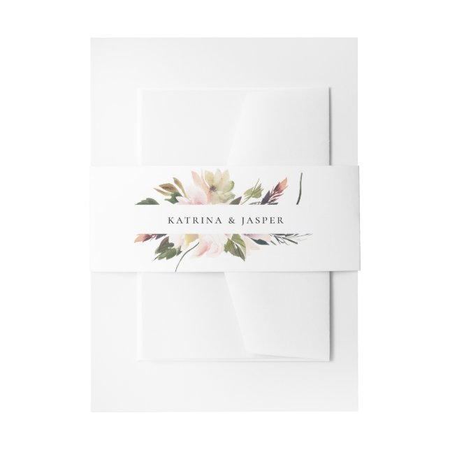 Bandeau De Faire-part Bouquet floral de prune (Devant example)