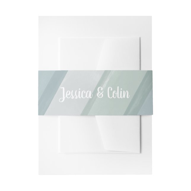 Bandeau De Faire-part Bouton mariage aquarelle (Devant example)