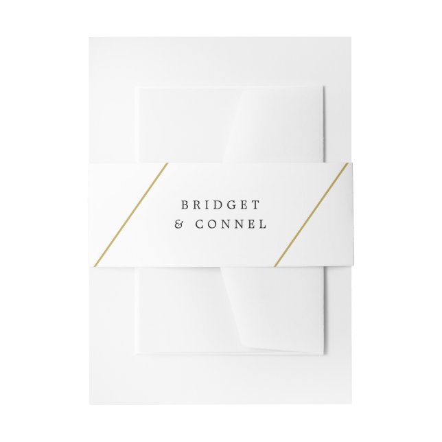 Bandeau De Faire-part Bridget Mariage moderne géométrique (Devant example)