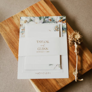 Bandeau De Faire-part Brown minimaliste Beige Russe Mariage