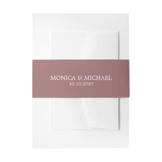 Bandeau De Faire-part Burgundy Classic Mariage personnalisé