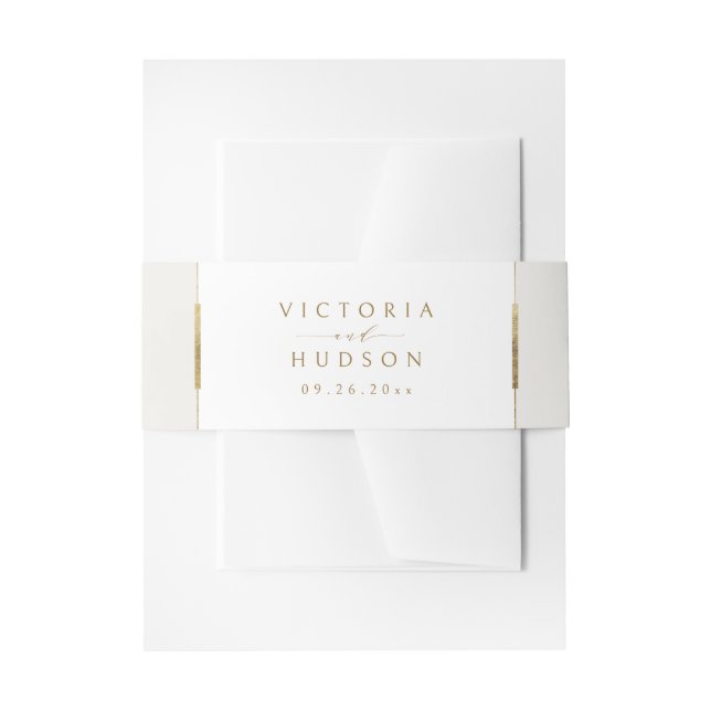 Bandeau De Faire-part Cadre Elégance Simple Moderne Classique Mariage (Devant example)