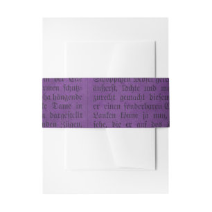 Bandeau De Faire-part Calligraphie Vintage violette