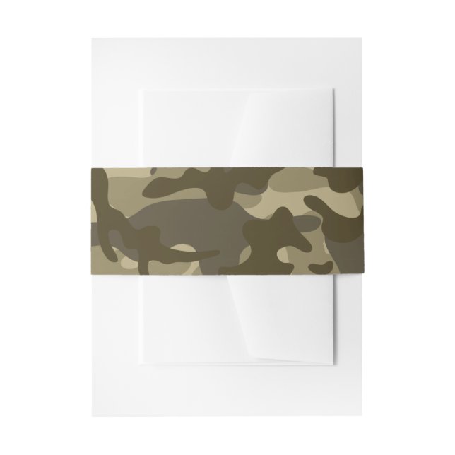 Bandeau De Faire-part Camouflage central (Devant example)