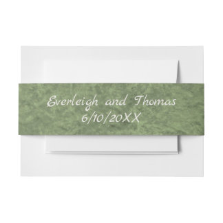 Bandeau De Faire-part Camouflage Monogramme Invitation Bande Belly