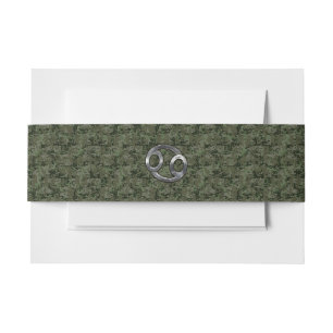 Bandeau De Faire-part Cancer Zodiac Connexion Olive Green Camion numériq