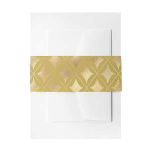 Bandeau De Faire-part Carnaval d'or Diamants Arlequin