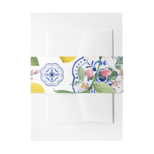 Bandeau De Faire-part Carrelage sicilien de mariage italien Citron