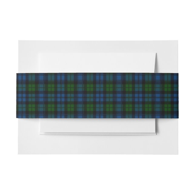 Bandeau De Faire-part Ceinture ventrale tartan écossais Campbell (Devant Example)