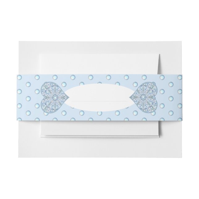 Bandeau De Faire-part Céramique Lace Bleu clair (Devant Example)