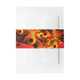 Bandeau De Faire-part Cercles colorés Motif d'art Abstrait moderne #08